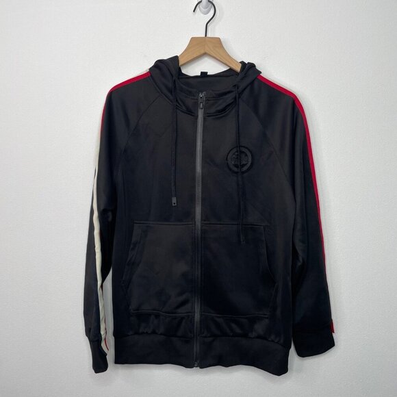 Harley Davidson Black Zip Up‎ Sweatshirt Hoodie Mens Size Medium Motorcycle HD - Picture 1 of 5